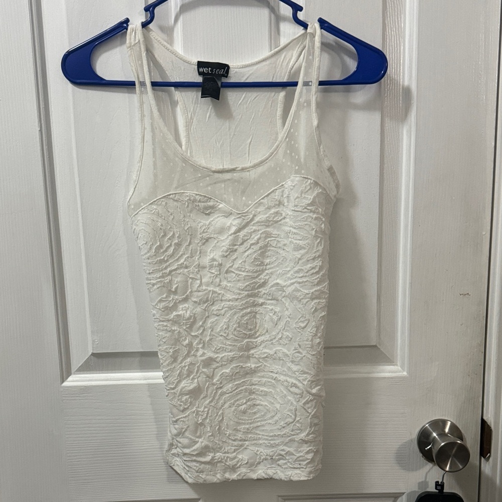 Wet Seal Ivory Lace Camisole